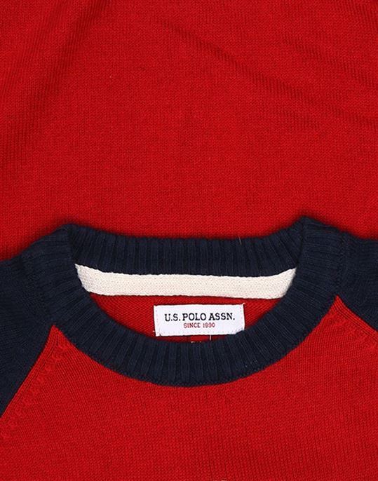 U.S. Polo Assn. Boys Red Sweater